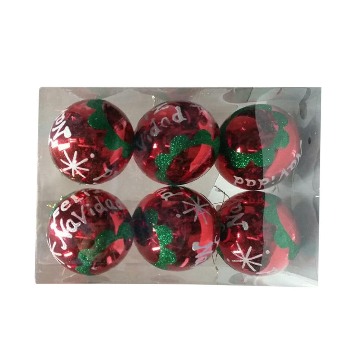 Adorno navideÃÂ±o de 10 cm "Feliz navidad"""" x 6""" 