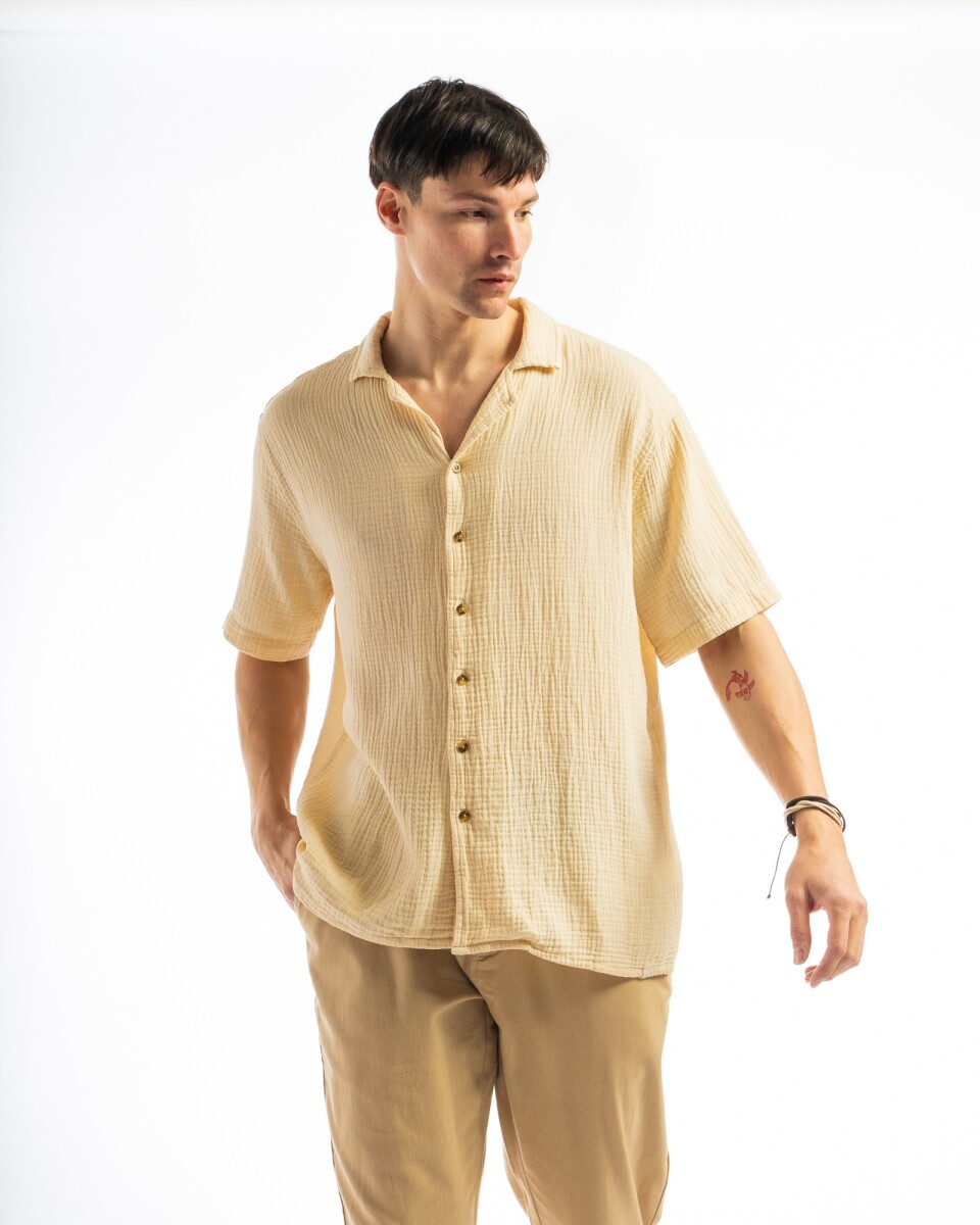 Camisa M/C Cartagena - Beige 