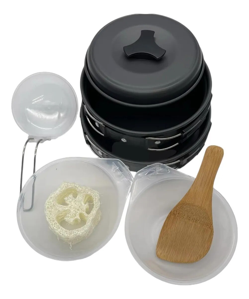 Set De Ollas De Camping Para 2 Personas 9 Piezas 