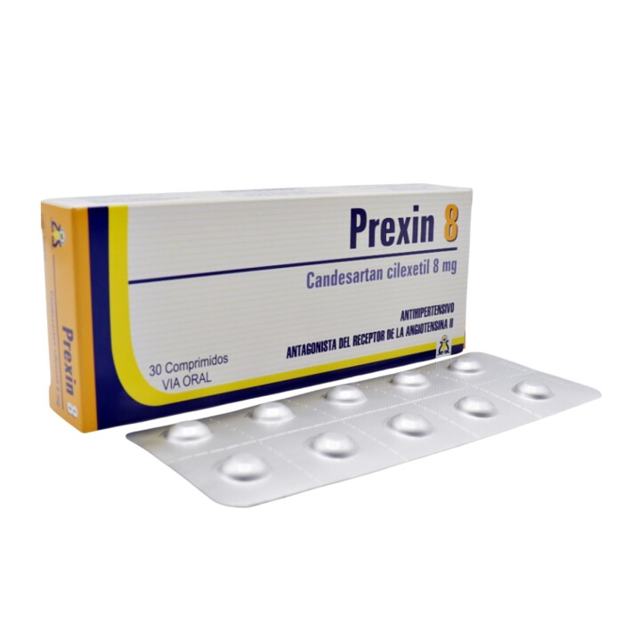 PREXIN 8 MG. CJ X 30 COMP. única