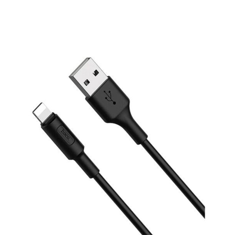 Cable de Datos HOCO USB a Lightning Negro 1mt Cable de Datos HOCO USB a Lightning Negro 1mt