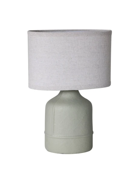 LAMPARA DE MESA CERAMICA 20x11x31CM GRIS LAMPARA DE MESA CERAMICA 20x11x31CM GRIS