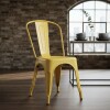 Silla Tolix Lumax Opaca De Metal Para Comedor Y Cocina Diseño Retro Clásico Versátil Metal