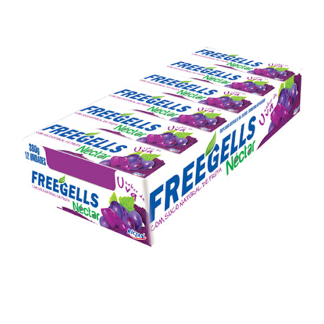 Pastillas FREEGELLS x12 Unidades NÃÂ©ctar de Uva