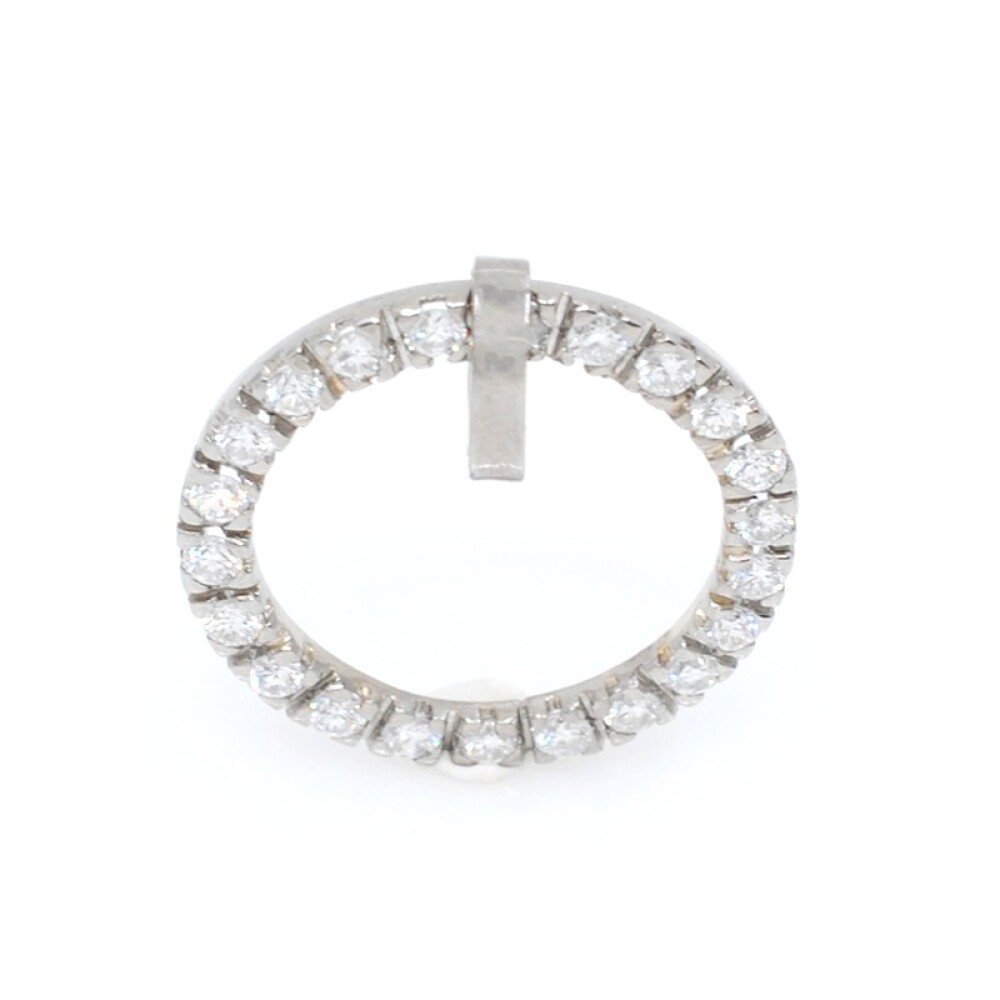 Colgante oro 18k blanco y brillantes Colgante oro 18k blanco y brillantes