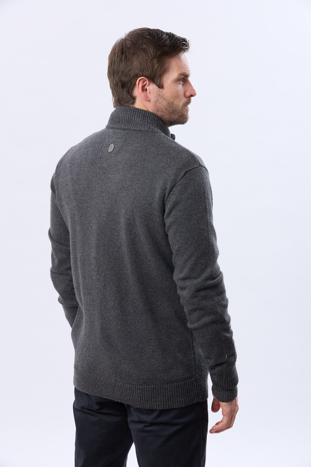 CAMPERA LANA TEJIDA Gris