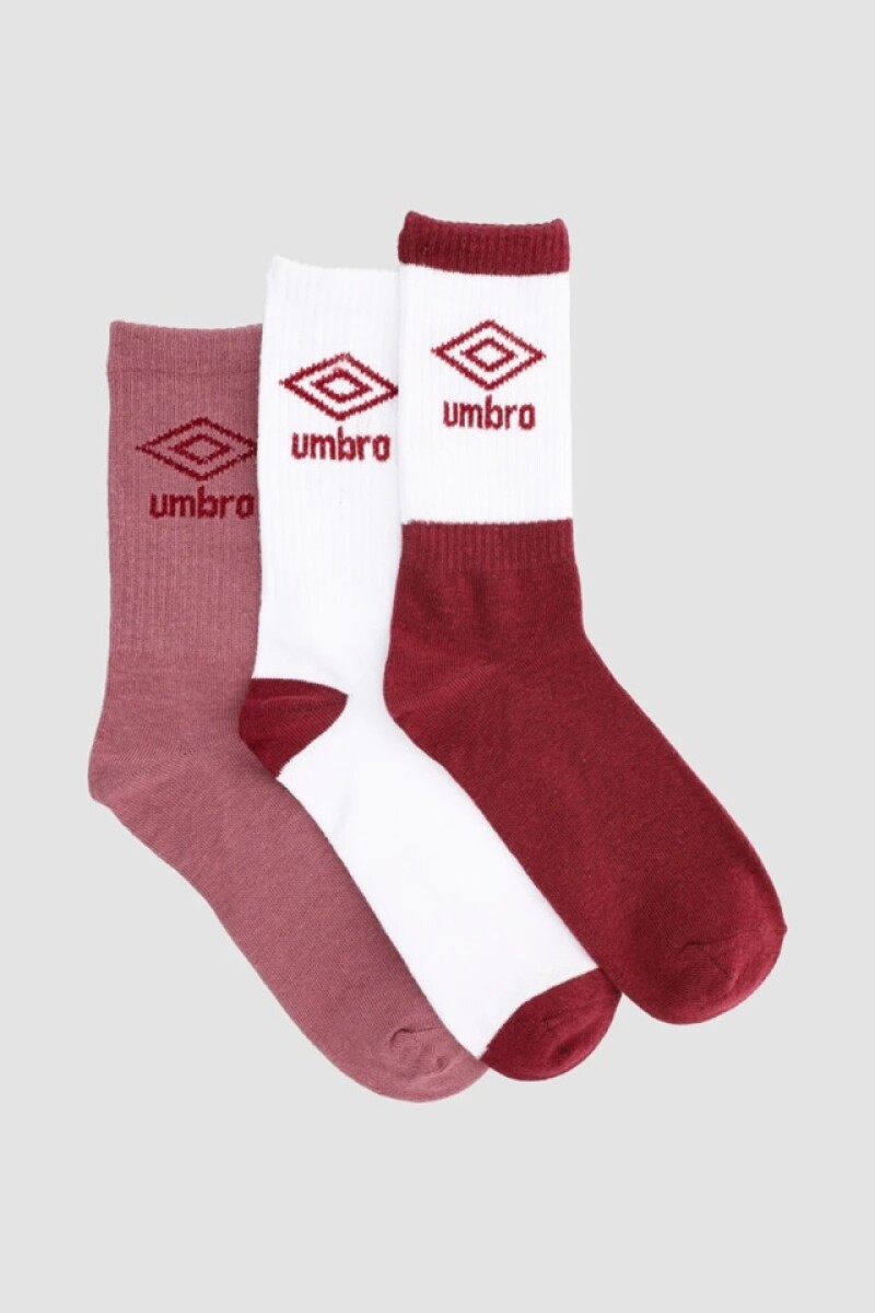 Medias Terry Dama Pack x3 Umbro Hombre 