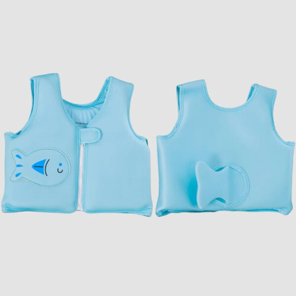 Chaleco Flotador Infantil 3D 19 KG Salvavidas Natacion NIños Variante Color Celeste