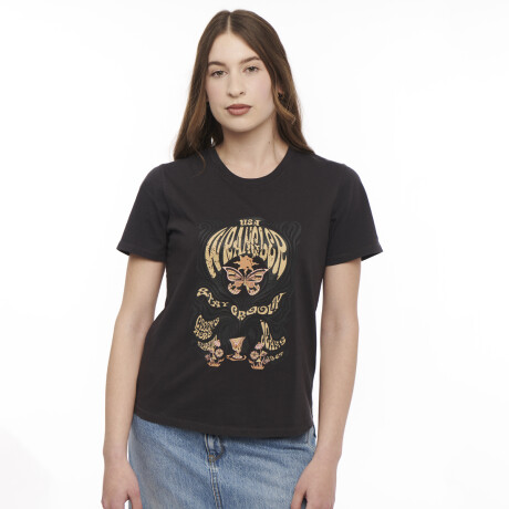 Remera Wrangler de Dama - T-SHIRT SS FASHION - W73KN00BLK ELD