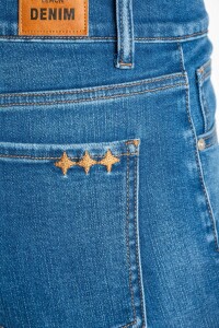 Jean Flared Wide Leg Denim