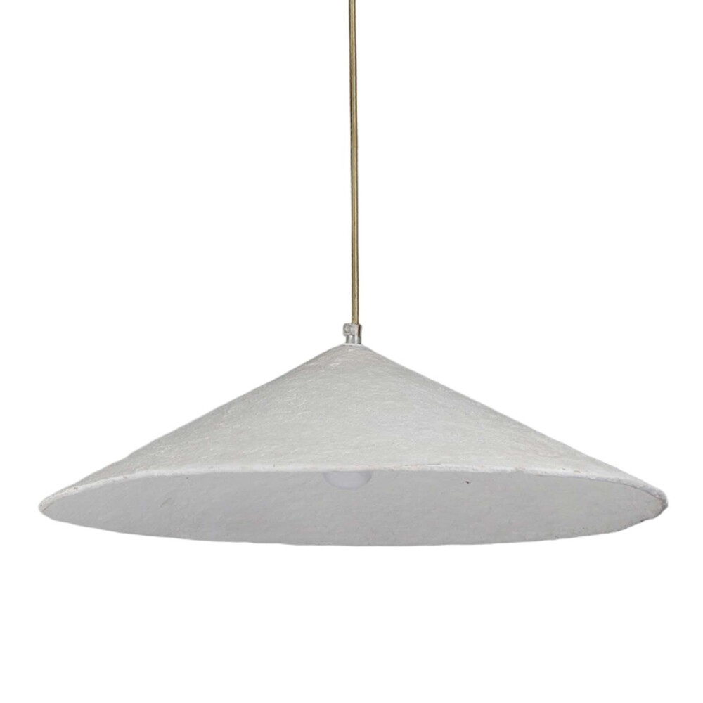 LÁMPARA DE TECHO PAPEL-MACHE BLANCO MACHÉ CONIC