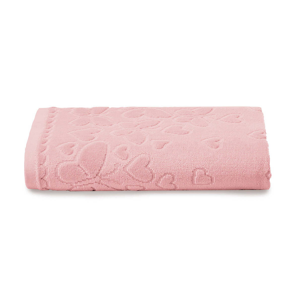 Toalla Baño Dohler Jacquard Romance 70 x 140 cm 100% Algodón - ROSA 