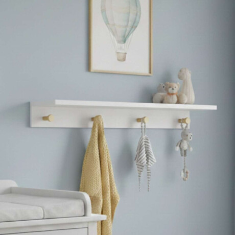 Estanteria Repisa perchero infantil Bia Blanco