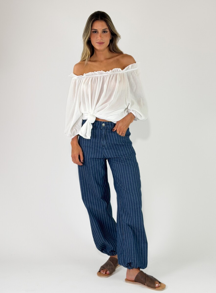 PANTALON TRINDADE RAYADO - AZUL 
