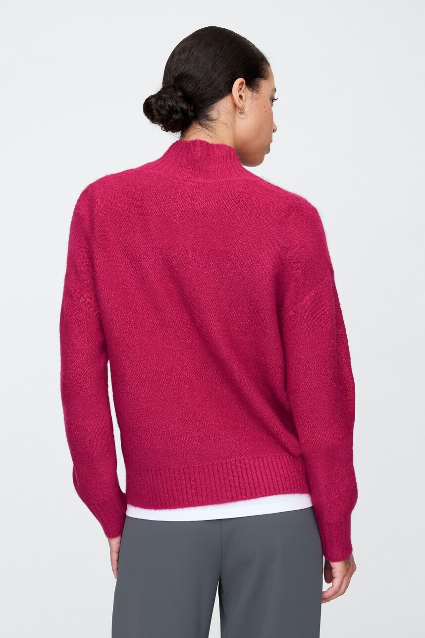 Buzo Polera Ochos Mujer Vivacious Pink 19-2045