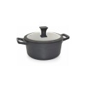OLLA CACEROLA CUORI NERO 24CM 4,5 LITROS NEGRO