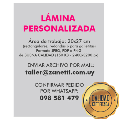 Lámina Personalizada Lámina Personalizada