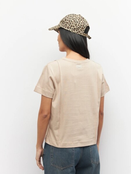 T-SHIRT D.CASSIN PADELLA BEIGE