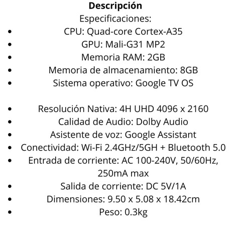 ONN Google TV 4K Streaming 5G V01