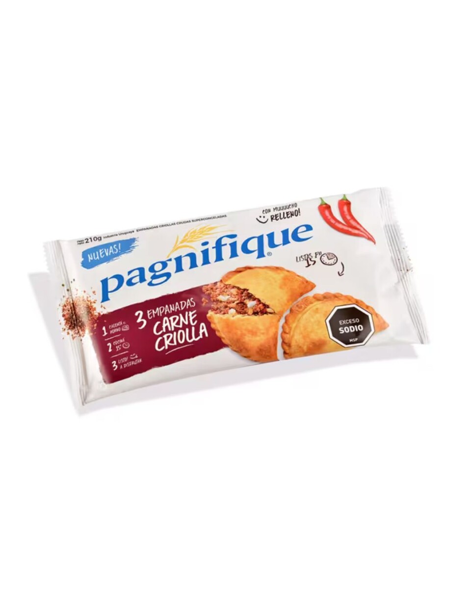 EMPANADAS DE CARNE CRIOLLA X 3 PAGNIFIQUE 