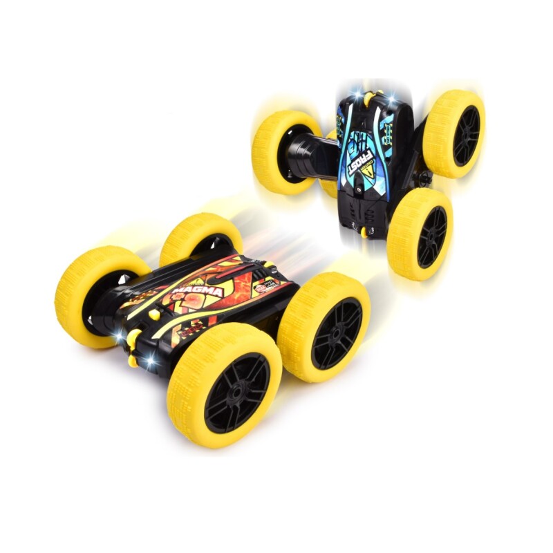 Auto a Control Remoto Fire’n Frost Flippy con Giro 360°-Dickie DICKIE RADIO CONTROL FIRE´N FROST FLIPPY 2 CANALES, 2,4 GHZ, EJES GIRATORIOS LATERALES, FUNCIÓN DE ROTACIÓN Y VOLTEO 360, VELOCI