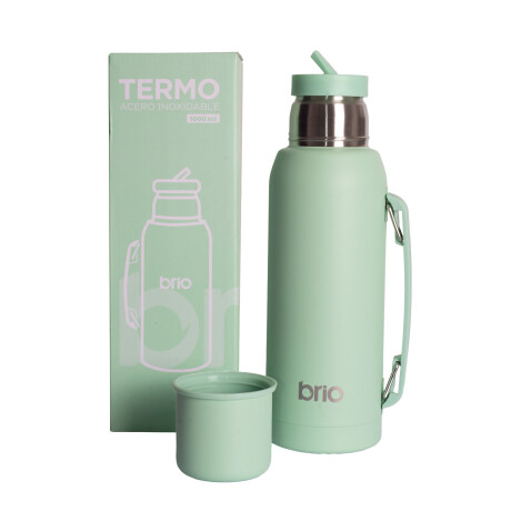 Termo 1 Litro Acero Inox brio Con Pico Cebador Menta