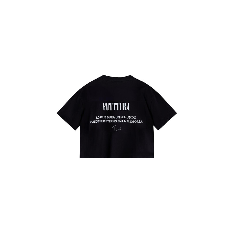 CROP TOP UNDER ARMOUR TINI FUTTTURA Mujer 6018084-001 Negro