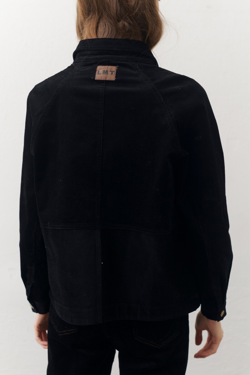 CHAQUETA CORDEROY NEGRO