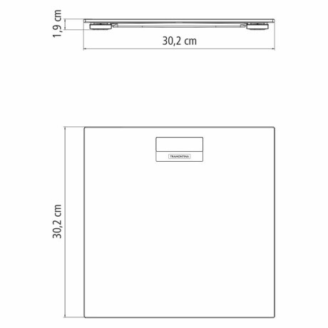 Balanza Digital de Baño Tramontina Adatto en Vidrio Templado 150kg Balanza Digital de Baño Tramontina Adatto en Vidrio Templado 150kg