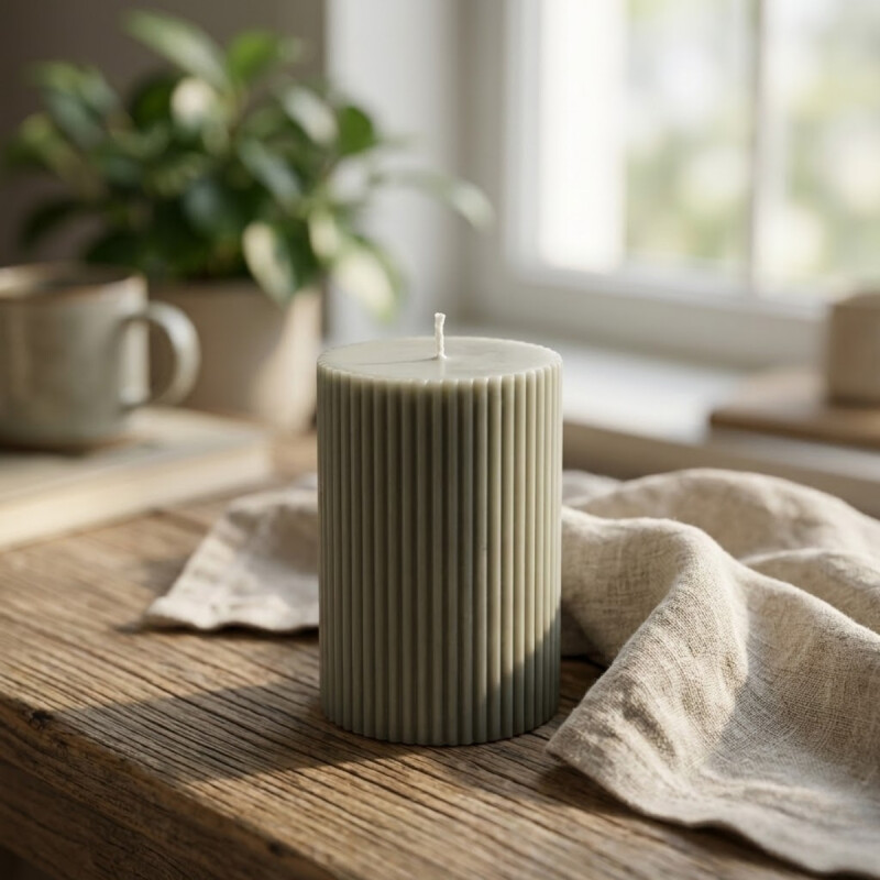 Vela aromática decorativa purity lab 10cm RHUBARB GLADE