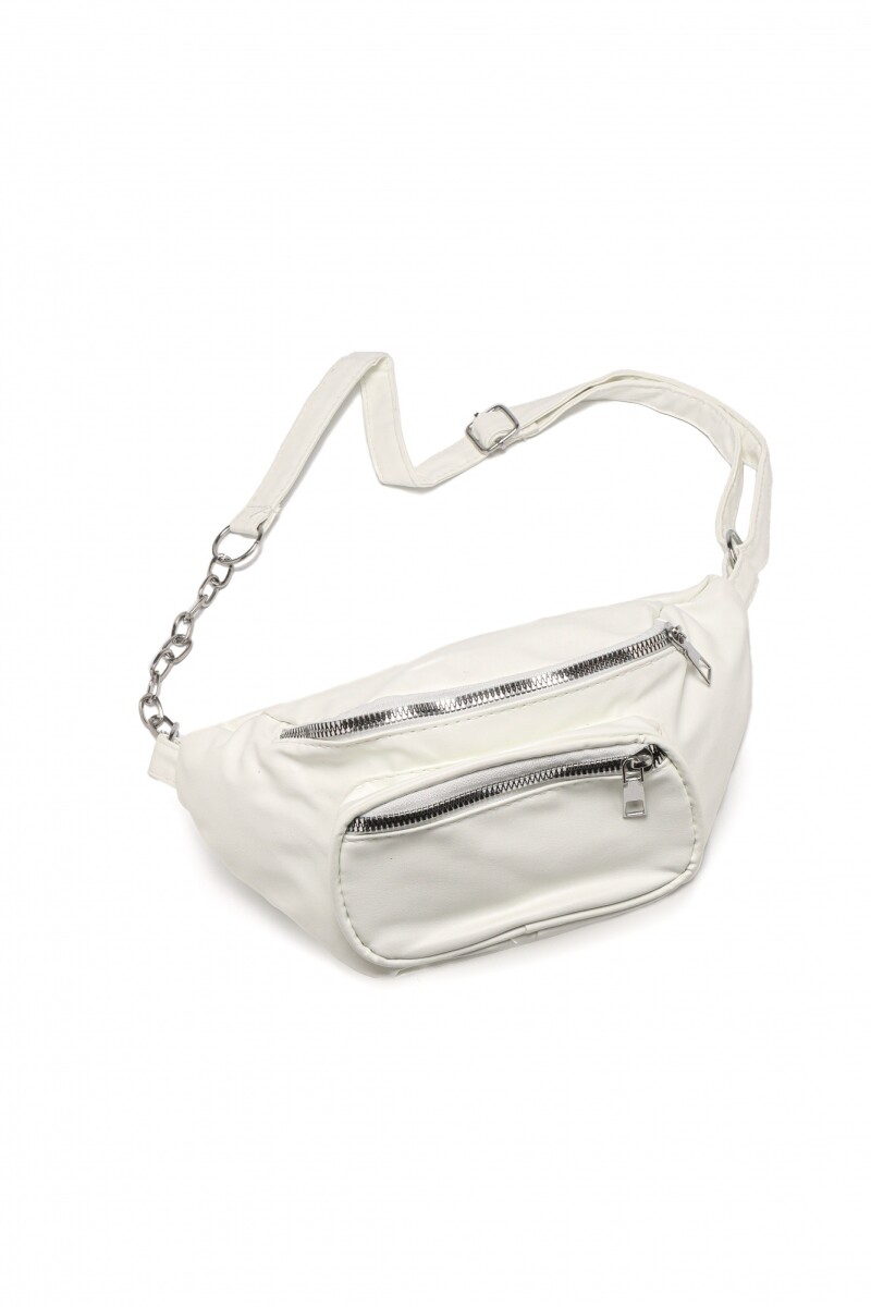 Riñonera Chain - Blanco 