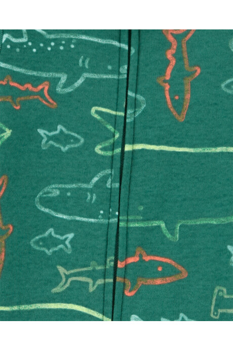 Pijama una pieza de algodón, diseño tiburones Pijama una pieza de algodón, diseño tiburones