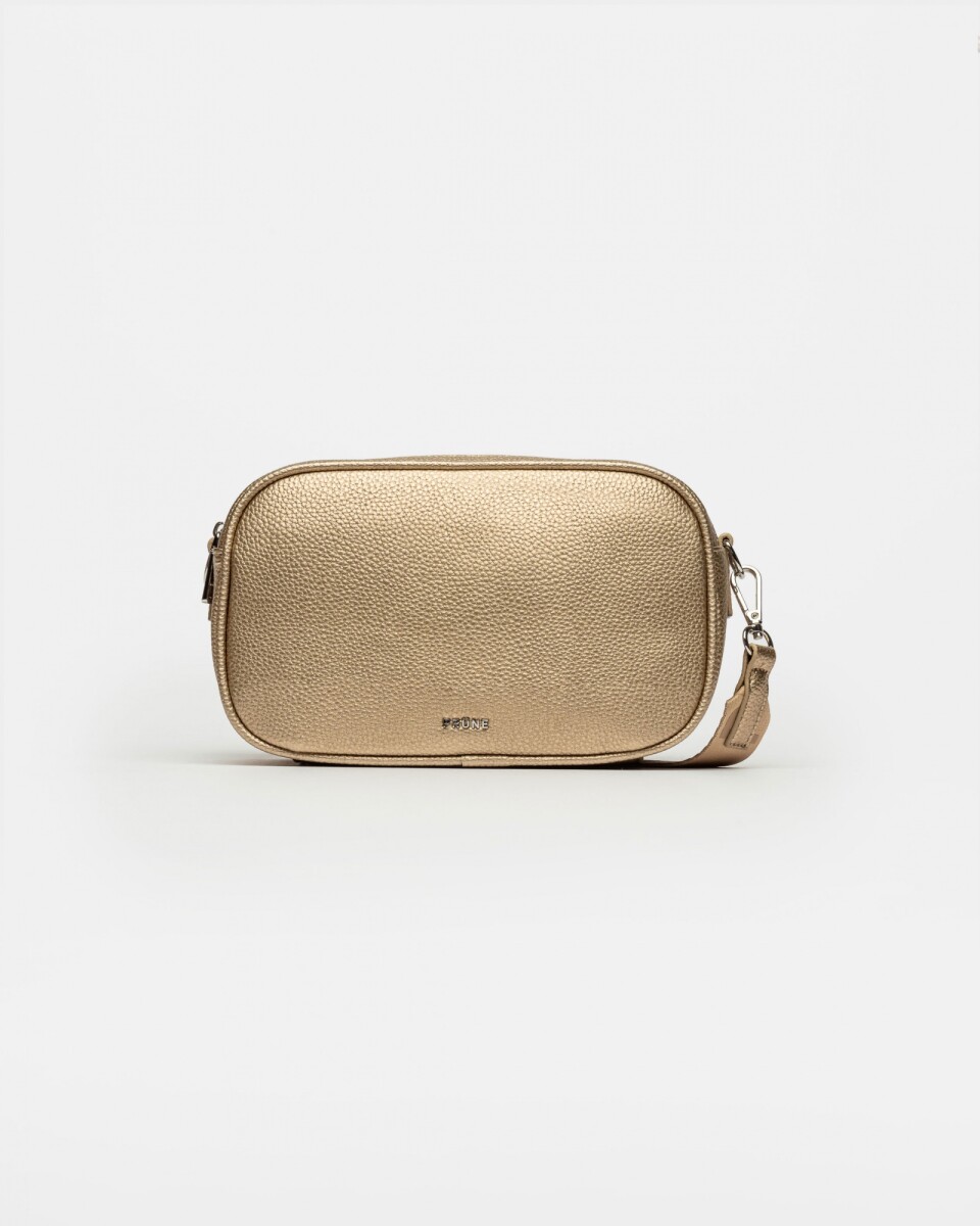 Bandolera Adisa En Efecto Cuero - Oro 