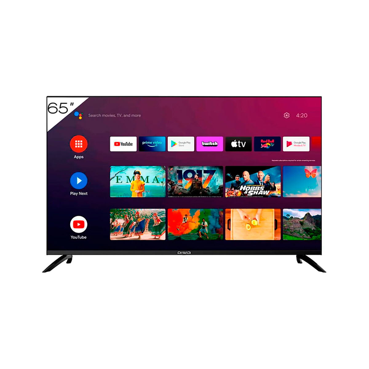 Smart Tv Aiwa 65" Aw65b4k Uhd 4k Google Tv Marco Frameless 