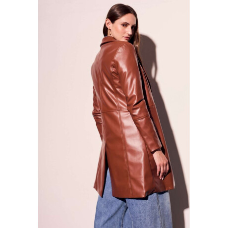Trench Cuero Vegano Marron