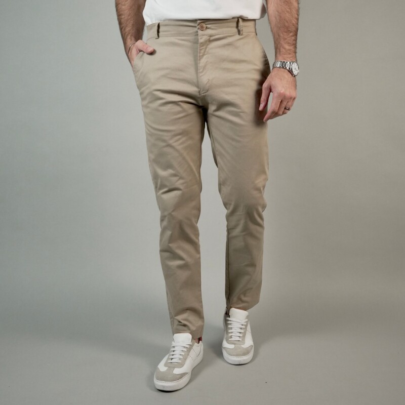 Pantalón chino verano Beige