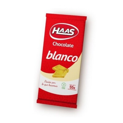 Tableta De Chocolate Haas Blanco 55 Grs. Tableta De Chocolate Haas Blanco 55 Grs.