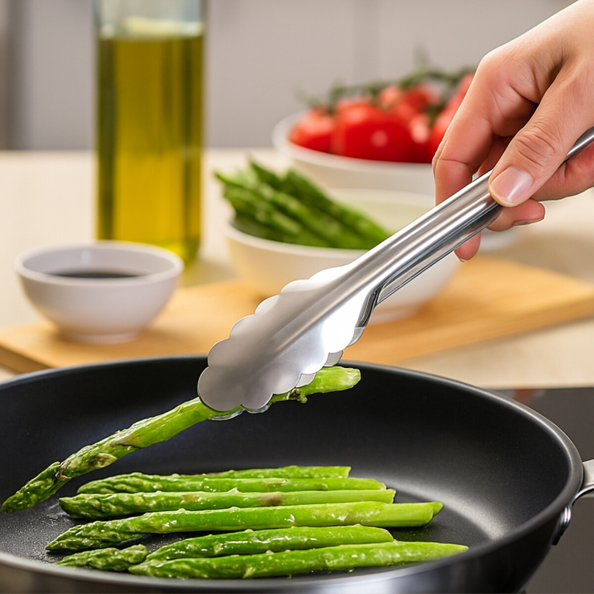 Pinza buffet todo inox. 24cm 