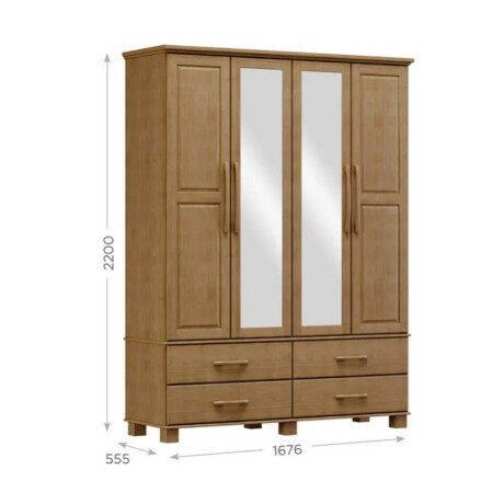 ROPERO FINESTRA 4 PUERTAS 4 CAJONES BIPARTIDO OURO FREIJO ROPERO FINESTRA 4 PUERTAS 4 CAJONES BIPARTIDO OURO FREIJO