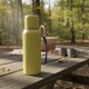 Termo en acero inox con Manija de 1 lt Amarillo