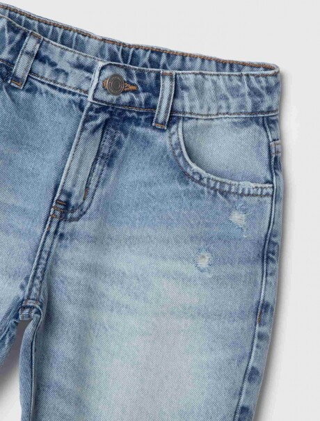 BERMUDA DE JEAN INFANTIL AZUL