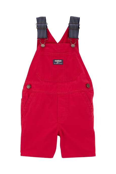 Enterito corto de jean, rojo. Talles 2-5T Enterito corto de jean, rojo. Talles 2-5T