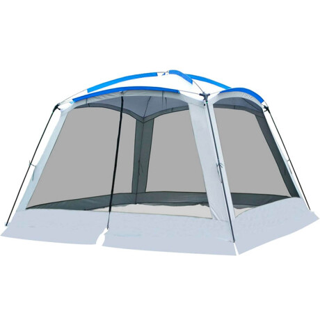 Gazebo Impermeable Con Mosquitero Jardin 3,65x3,65m Blanco