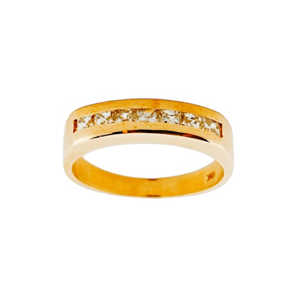Anillo-Oro bajo-Piedra zirconia-AN8009 conpiedra