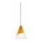 Lampara Nordica Conica Metal Y Madera Columbus Amarillo