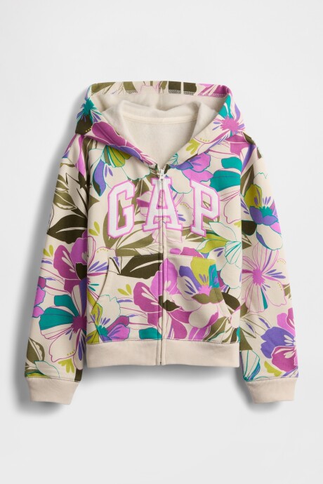 Canguro Con Cierre Logo Gap Sin Felpa Niña Sp Floral Logo