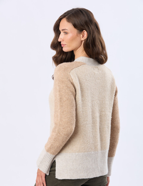 BUZO TEJIDO DE ABRIGO TOSTADO