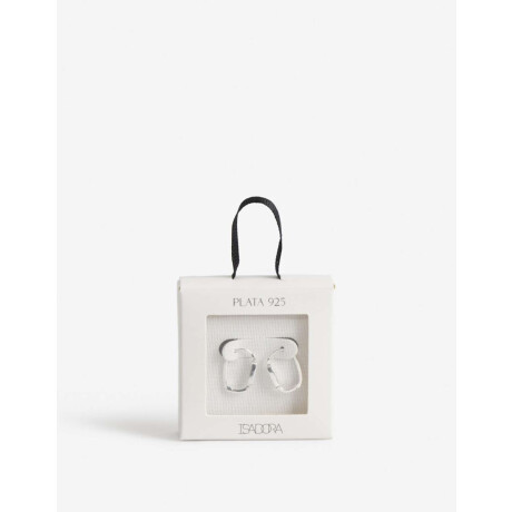 Argollas Plata 925 Con Cubic Plateado