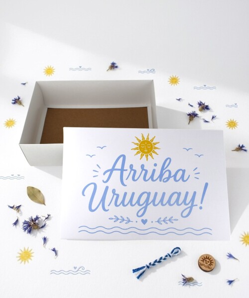Caja Rectangular Impresa 20x30x9 cm - URUGUAY Caja Rectangular Impresa 20x30x9 cm - URUGUAY