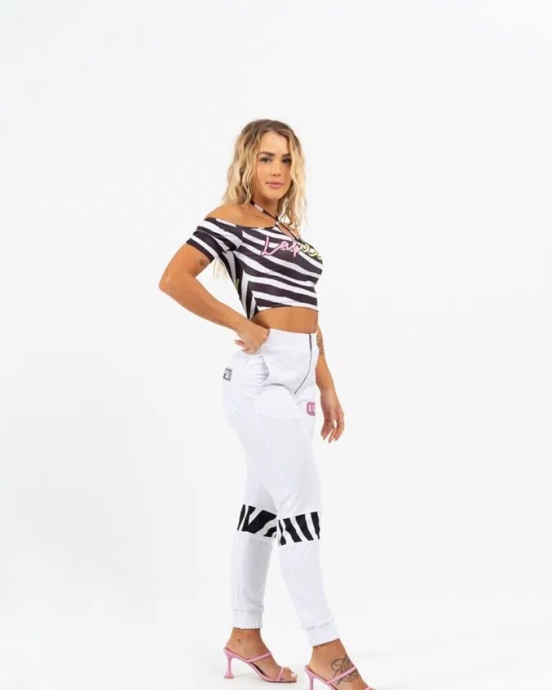 Pantalon Color Blanco Lbm U